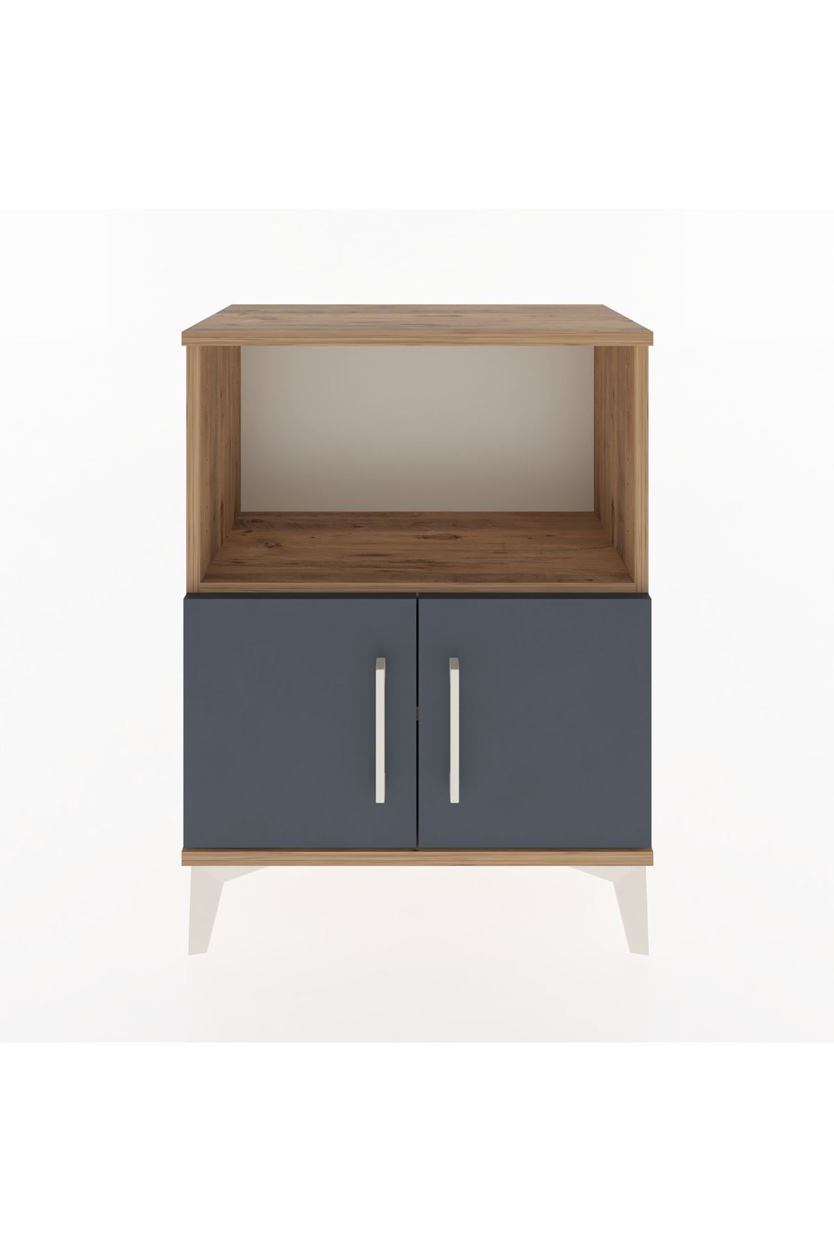 Arges Komodin 2 Raflı 2 Kapaklı 60x30x80 - S13M012V8A
