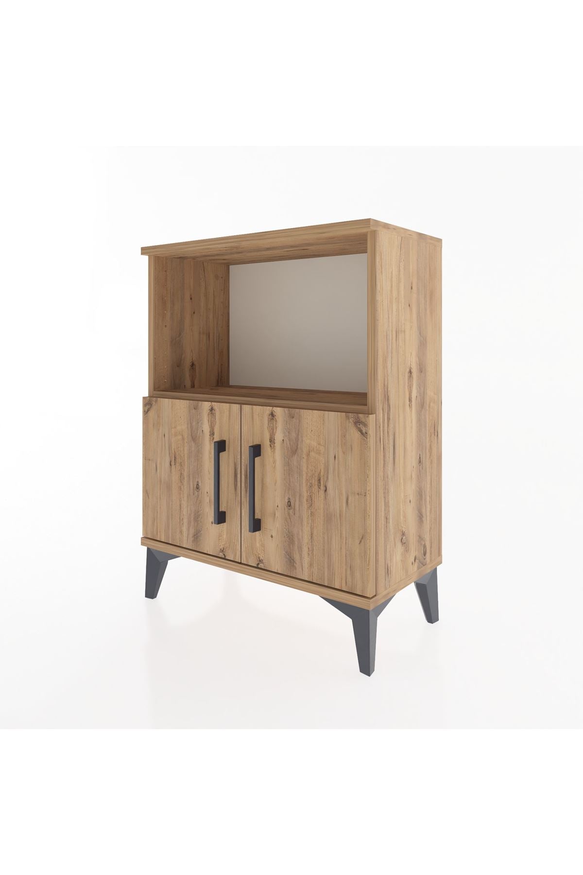Arges Komodin 2 Raflı 2 Kapaklı 60x30x80 - S13M012V9A