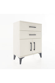 Arges Komodin Tek Raflı 2 Çekmeceli 2 Kapaklı 60x30x80 - S13M013V1A