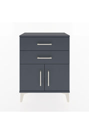 Arges Komodin Tek Raflı 2 Çekmeceli 2 Kapaklı 60x30x80 - S13M013V5A