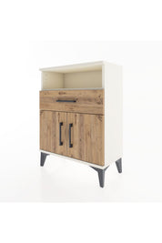 Arges Komodin 2 Raflı Tek Çekmeceli 2 Kapaklı 60x30x80 - S13M014V3A