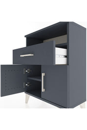 Arges Komodin 2 Raflı Tek Çekmeceli 2 Kapaklı 60x30x80 - S13M014V5A