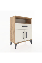 Arges Komodin 2 Raflı Tek Çekmeceli 2 Kapaklı 60x30x80 - S13M014V7A