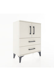 Arges Komodin 2 Raflı 2 Çekmeceli 2 Kapaklı 60x30x80 - S13M015V1A