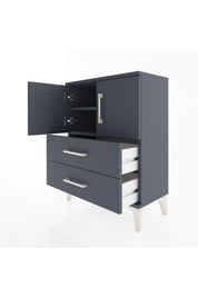 Arges Komodin 2 Raflı 2 Çekmeceli 2 Kapaklı 60x30x80 - S13M015V5A