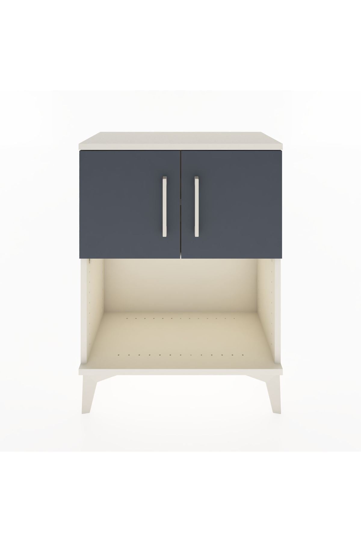 Arges Komodin 2 Raflı 2 Kapaklı 60x30x80 - S13M016V2A
