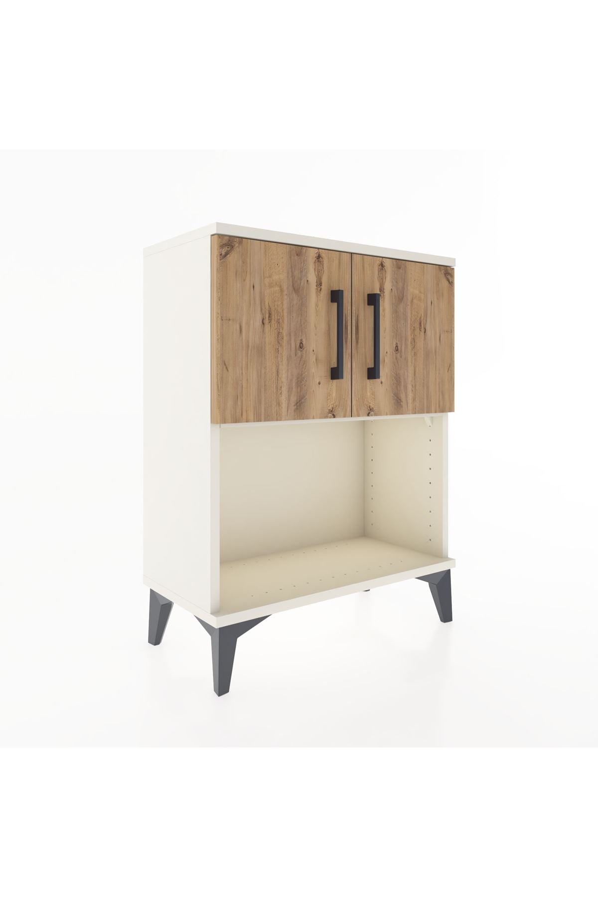 Arges Komodin 2 Raflı 2 Kapaklı 60x30x80 - S13M016V3A