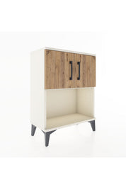 Arges Komodin 2 Raflı 2 Kapaklı 60x30x80 - S13M016V3A