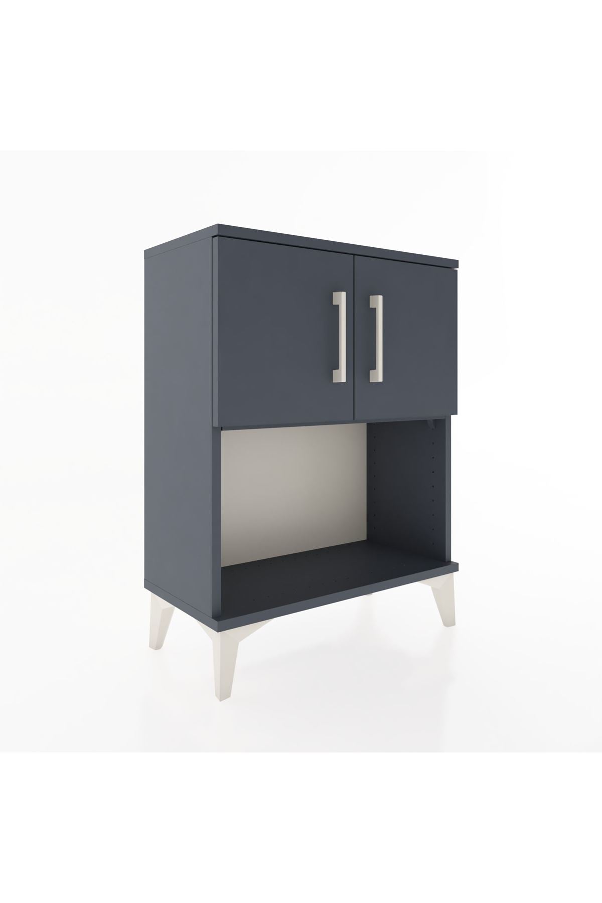 Arges Komodin 2 Raflı 2 Kapaklı 60x30x80 - S13M016V5A
