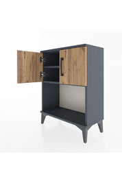 Arges Komodin 2 Raflı 2 Kapaklı 60x30x80 - S13M016V6A