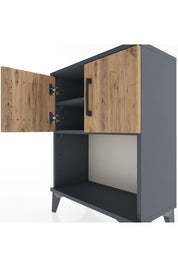 Arges Komodin 2 Raflı 2 Kapaklı 60x30x80 - S13M016V6A