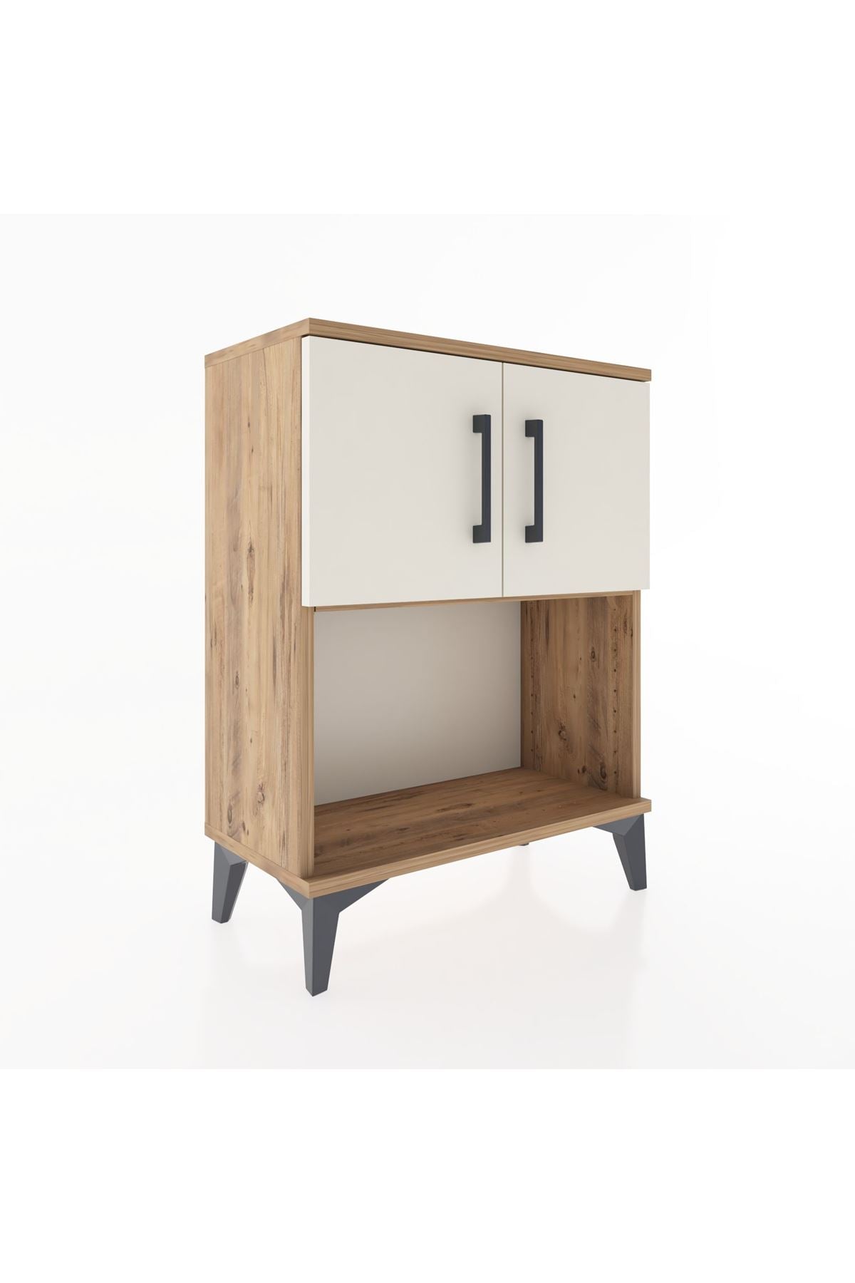 Arges Komodin 2 Raflı 2 Kapaklı 60x30x80 - S13M016V7A