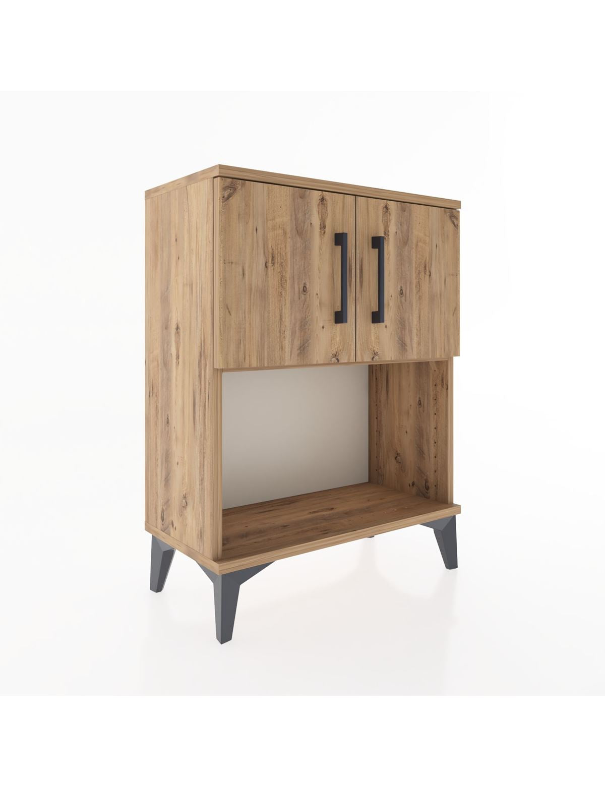 Arges Komodin 2 Raflı 2 Kapaklı 60x30x80 - S13M016V9A