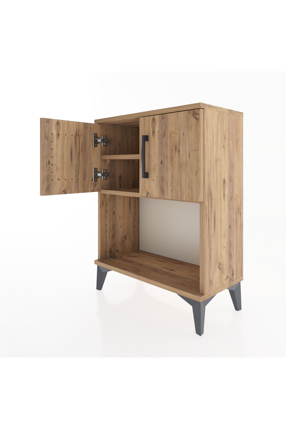 Arges Komodin 2 Raflı 2 Kapaklı 60x30x80 - S13M016V9A