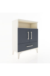 Arges Komodin 3 Raflı Tek Çekmeceli 2 Kapaklı 60x30x80 - S13M017V2A