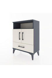 Arges Komodin 3 Raflı Tek Çekmeceli 2 Kapaklı 60x30x80 - S13M017V4A