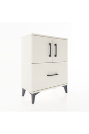 Arges Komodin 2 Raflı Tek Çekmeceli 2 Kapaklı 60x30x80 - S13M019V1A