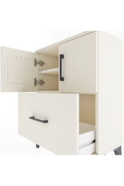 Arges Komodin 2 Raflı Tek Çekmeceli 2 Kapaklı 60x30x80 - S13M019V1A