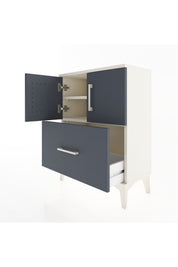 Arges Komodin 2 Raflı Tek Çekmeceli 2 Kapaklı 60x30x80 - S13M019V2A