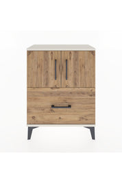 Arges Komodin 2 Raflı Tek Çekmeceli 2 Kapaklı 60x30x80 - S13M019V3A