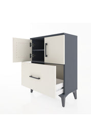 Arges Komodin 2 Raflı Tek Çekmeceli 2 Kapaklı 60x30x80 - S13M019V4A