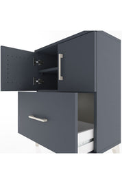 Arges Komodin 2 Raflı Tek Çekmeceli 2 Kapaklı 60x30x80 - S13M019V5A