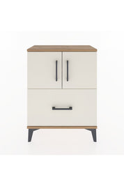 Arges Komodin 2 Raflı Tek Çekmeceli 2 Kapaklı 60x30x80 - S13M019V7A