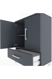 Arges Komodin 2 Raflı Tek Çekmeceli Tek Kapaklı 60x30x80 - S13M020V5A
