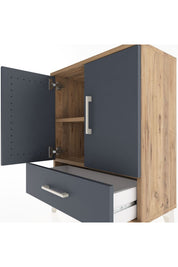 Arges Komodin 2 Raflı Tek Çekmeceli Tek Kapaklı 60x30x80 - S13M020V8A