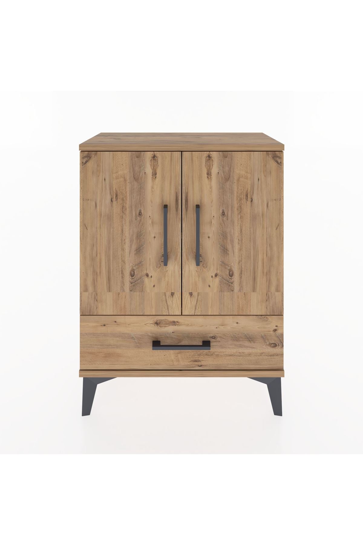 Arges Komodin 2 Raflı Tek Çekmeceli Tek Kapaklı 60x30x80 - S13M020V9A