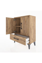 Arges Komodin 2 Raflı Tek Çekmeceli Tek Kapaklı 60x30x80 - S13M020V9A