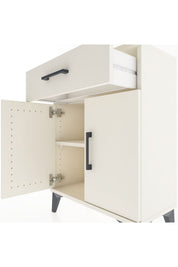 Arges Komodin Tek Raflı Tek Çekmeceli 2 Kapaklı 60x30x80 - S13M021V1A
