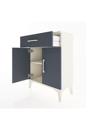 Arges Komodin Tek Raflı Tek Çekmeceli 2 Kapaklı 60x30x80 - S13M021V2A