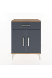 Arges Komodin Tek Raflı Tek Çekmeceli 2 Kapaklı 60x30x80 - S13M021V8A