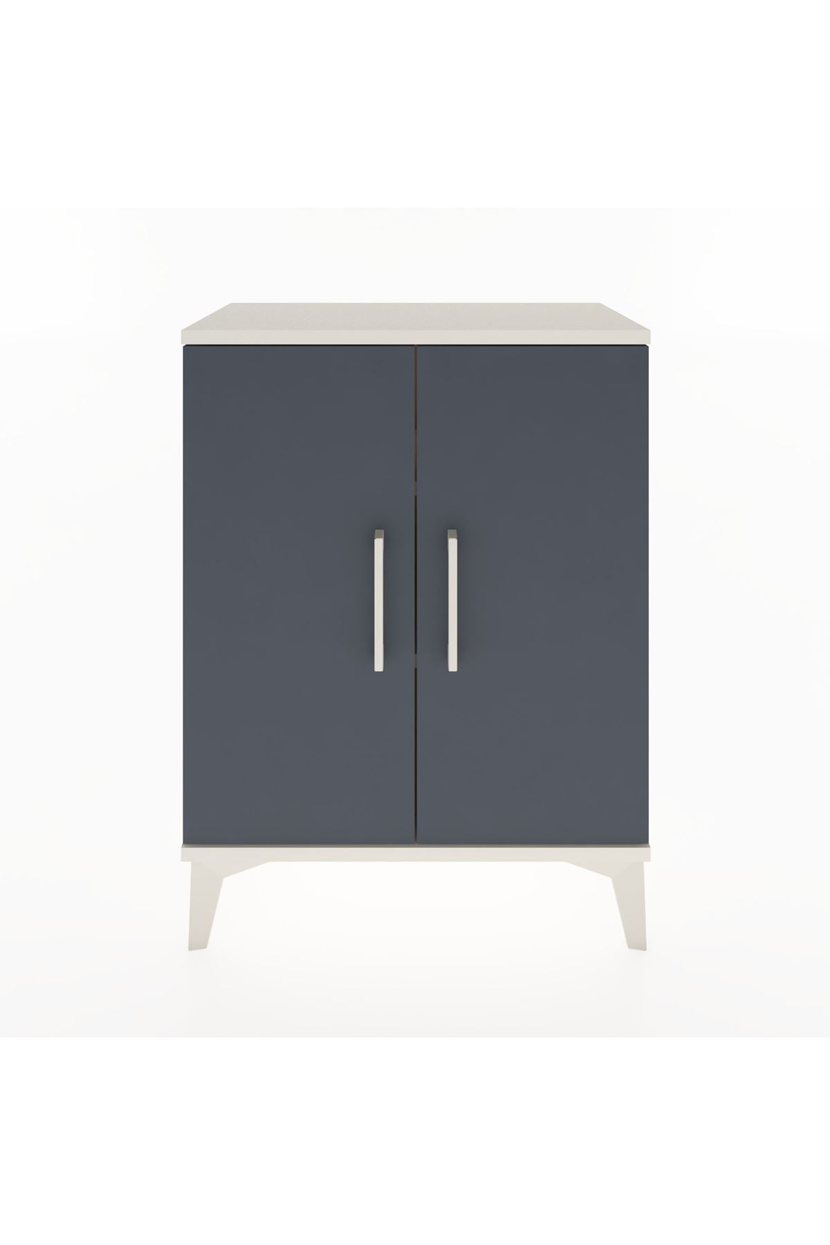 Arges Komodin 2 Raflı 2 Kapaklı 60x30x80 - S13M022V2A