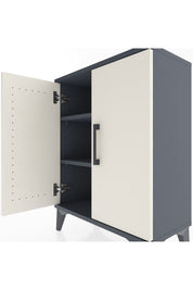 Arges Komodin 2 Raflı 2 Kapaklı 60x30x80 - S13M022V4A