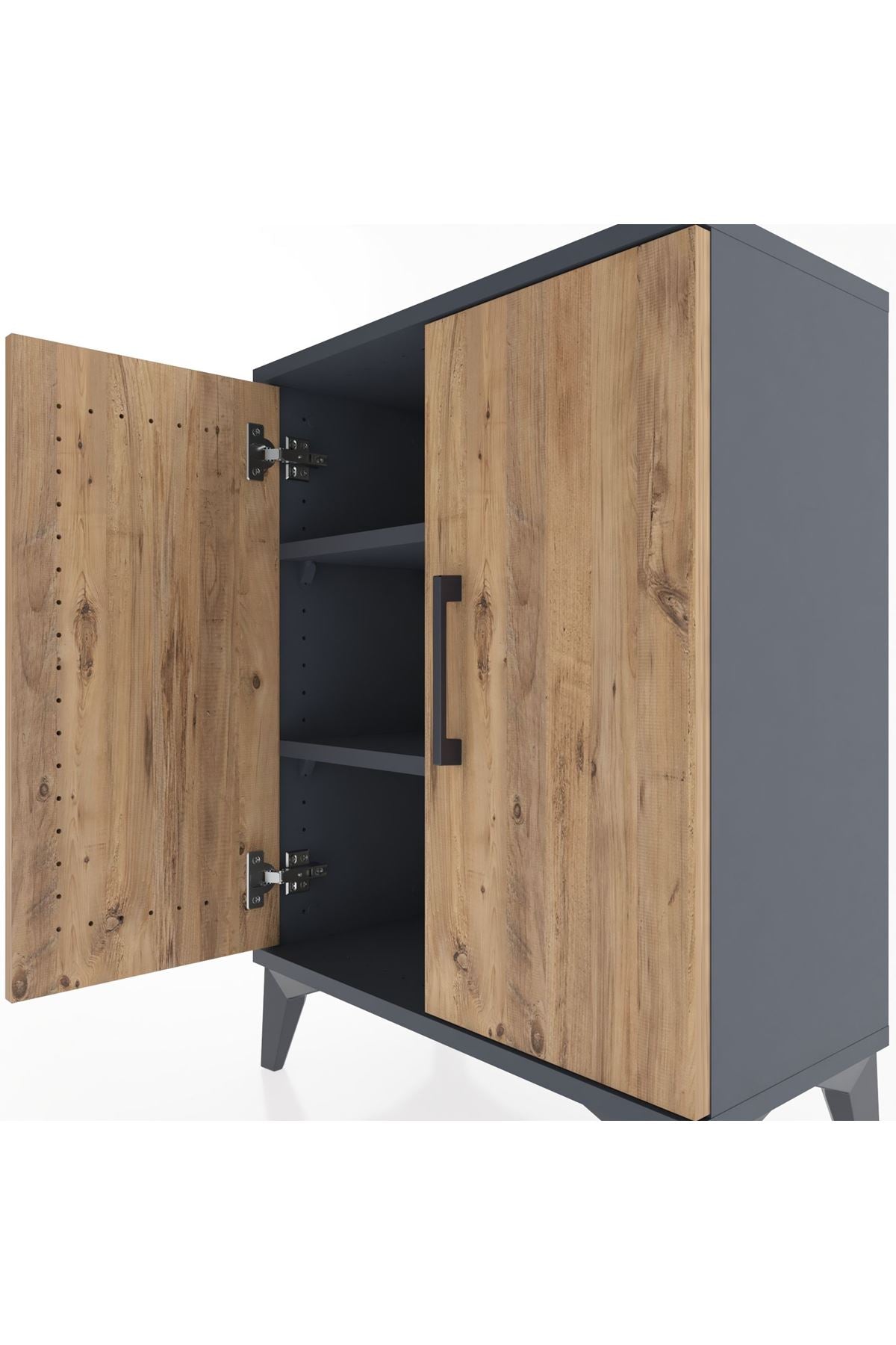 Arges Komodin 2 Raflı 2 Kapaklı 60x30x80 - S13M022V6A