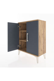 Arges Komodin 2 Raflı 2 Kapaklı 60x30x80 - S13M022V8A