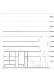 Arges Komodin 2 Raflı 60x30x80 - S13M023V2A