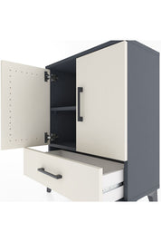 Arges Komodin 2 Raflı Tek Çekmeceli Tek Kapaklı 60x30x80 - S13M020V4A