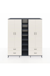 Kronos Dolap 12 Raflı 4 Çekmeceli 2 Askılı 220x59x243 - S784M001V13C