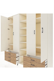 Kronos Dolap 13 Raflı 6 Çekmeceli 2 Askılı 220x59x243 - S784M002V06C