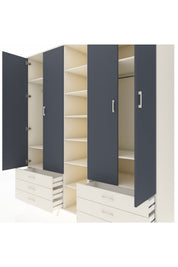 Kronos Dolap 13 Raflı 6 Çekmeceli 2 Askılı 220x59x243 - S784M002V07C