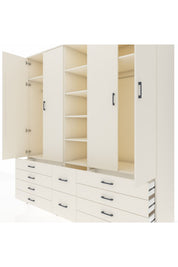 Kronos Dolap 9 Raflı 10 Çekmeceli 2 Askılı 220x59x243 - S784M003V04C