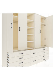Kronos Dolap 9 Raflı 10 Çekmeceli 2 Askılı 220x59x243 - S784M003V04C