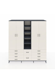 Kronos Dolap 9 Raflı 10 Çekmeceli 2 Askılı 220x59x243 - S784M003V13C