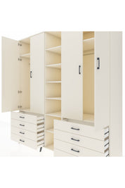 Kronos Dolap 10 Raflı 8 Çekmeceli 2 Askılı 220x59x243 - S784M004V04C