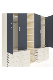 Kronos Dolap 10 Raflı 8 Çekmeceli 2 Askılı 220x59x243 - S784M004V07C