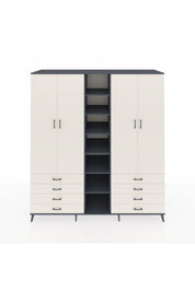 Kronos Dolap 10 Raflı 8 Çekmeceli 2 Askılı 220x59x243 - S784M004V13C