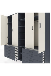 Kronos Dolap 10 Raflı 8 Çekmeceli 2 Askılı 220x59x243 - S784M004V14C